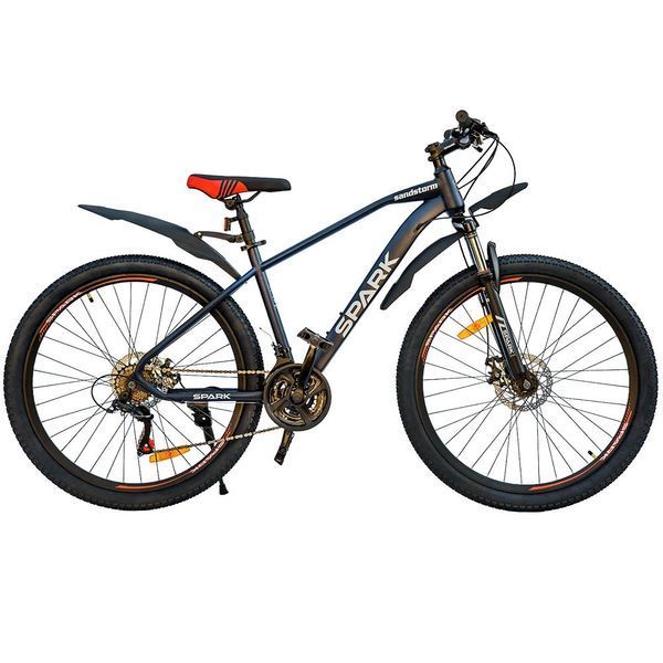 Велосипед гірський SPARK SANDSTROM 27,5" сталева рама 17" 21 швидкість, дискові гальма Темно-синій 223002 фото