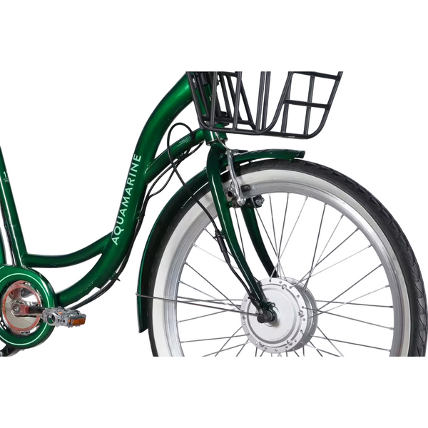 Електровелосипед Dorozhnik eAQUAMARINE 26", 36V 500W 13Ah, швидкість до 27 км/год, зелений ELB-D-26-317 фото