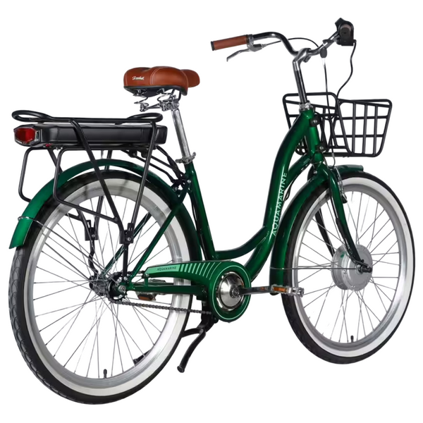 Електровелосипед Dorozhnik eAQUAMARINE 26", 36V 500W 13Ah, швидкість до 27 км/год, зелений ELB-D-26-317 фото
