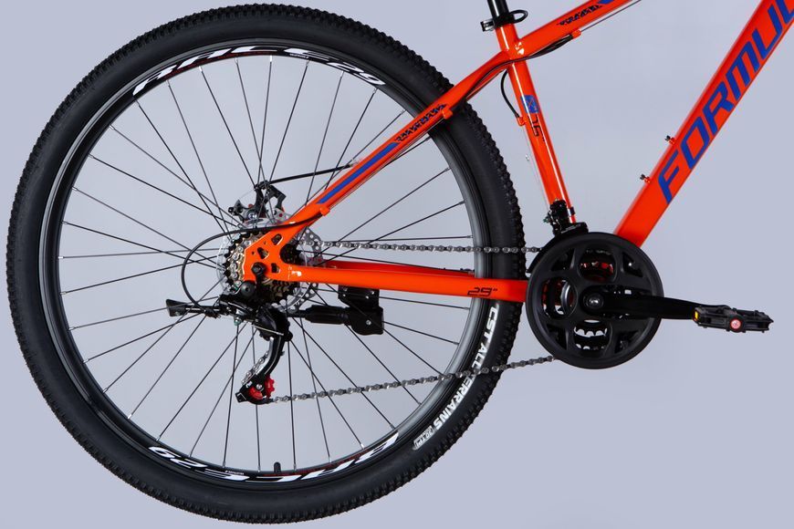 Гірський велосипед Formula DRAGONFLY AM DD 29&Prime;, сталева рама 16&Prime;, 21 швидкость, Помаранчевий 29-389 фото