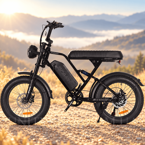 Електровелосипед SPARK TORN 20", 1200W/48V/20Ah, швидкість до 35 км/год, чорний 252510 фото