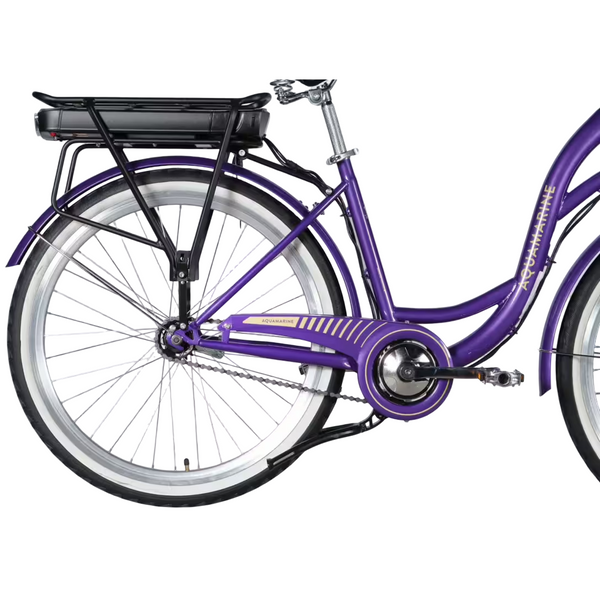 Електровелосипед Dorozhnik eAQUAMARINE 26", 36V 500W 13Ah, швидкість до 27 км/год, фіолетовий ELB-D-26-295 фото