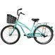 Міський велосипед SPARK CITY VISTA 26", сталева рама 17", 1 швидкість, багажник, кошик, крила, бірюзовий 240015 фото 4