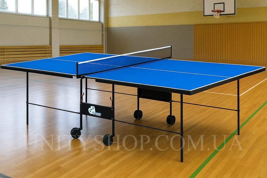 Тенісний стіл GSI Sport Athletic Strong Gk-3 для приміщень складаний Синій Gk-3 фото