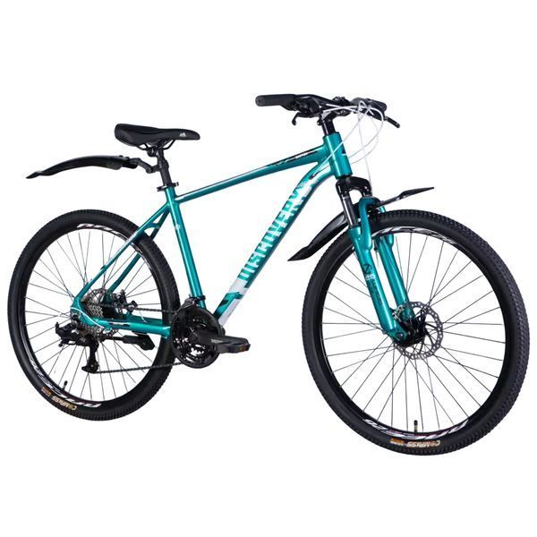 Гірський велосипед Discovery BASTION 26", алюмінієва рама 18", 24 швидкості, бірюзовий OPS-DIS-26-624 фото