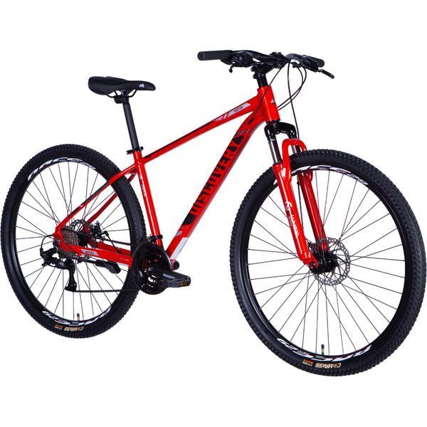 Гірський велосипед Discovery BASTION 29", алюмінієва рама 17", 24 швидкості, дискові гальма, червоно-чорний OPS-DIS-29-197 фото