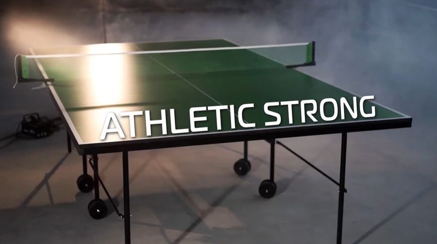 Тенісний стіл GSI Sport Athletic Strong Gp-3 для приміщень складаний Зелений Gp-3 фото