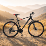 Гірський велосипед Crossbike Pacific 2025 29", алюмінієва рама 19", 21 швидкість, чорний-червоний 29СTA-00563 фото