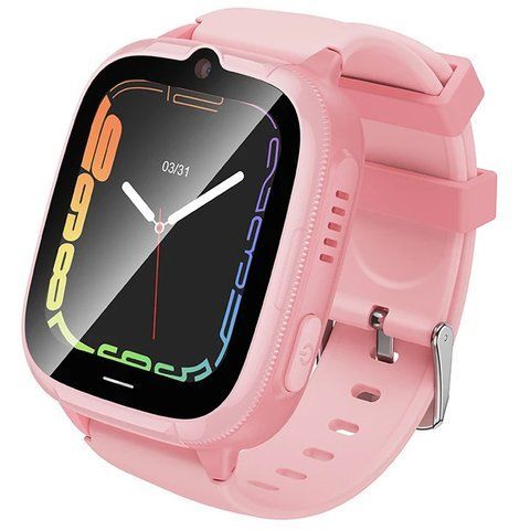Дитячий смарт-годинник Hoco Y106 4G 1,83" відеодзвінки GPS, Wi-Fi, водозахист IPX7 Рожевий SW236 фото