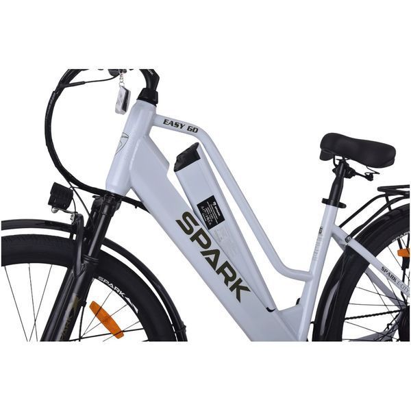 Електровелосипед SPARK E-CITY EASY GO 28" 48V/500W/12.5Ah, сталева рама 18", до 35 км/год, білий 239964 фото