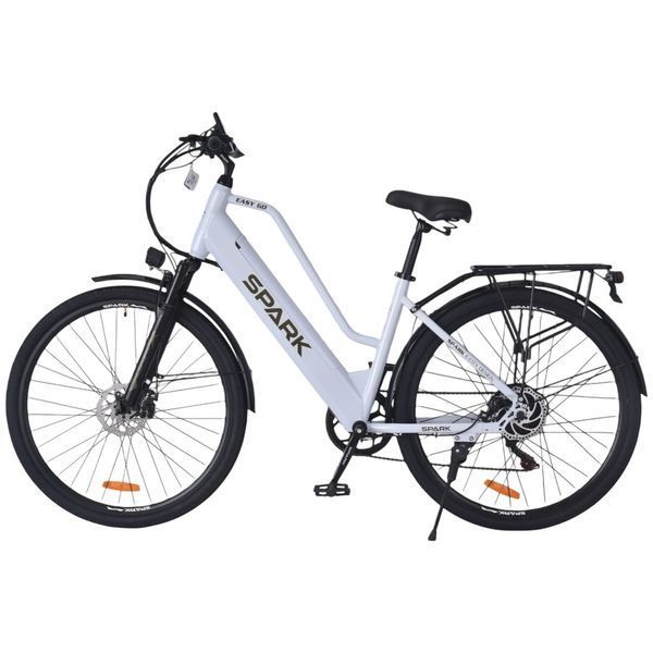 Електровелосипед SPARK E-CITY EASY GO 28" 48V/500W/12.5Ah, сталева рама 18", до 35 км/год, білий 239964 фото