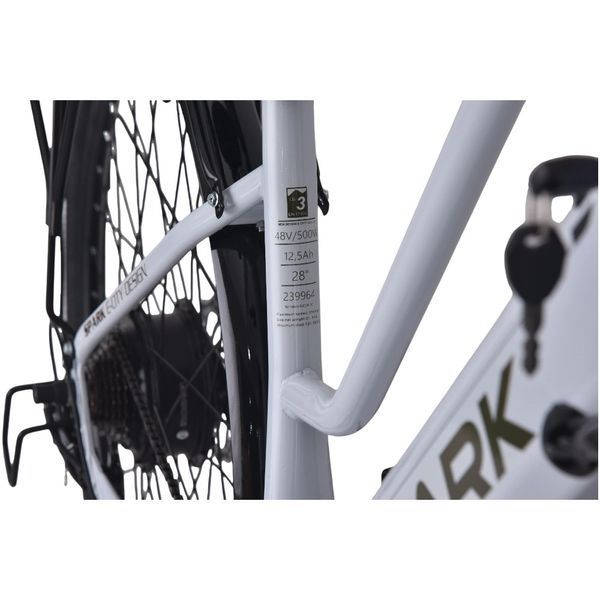 Електровелосипед SPARK E-CITY EASY GO 28" 48V/500W/12.5Ah, сталева рама 18", до 35 км/год, білий 239964 фото