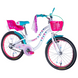 Дитячий велосипед Formula Kid FLOWER PREMIUM 20", рама 10", білий з рожевим та бірюзовим OPS-FRK-20-244 фото 6