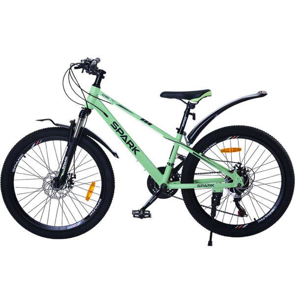 Гірський велосипед SPARK AERO 24", алюмінієва рама 12", 21 швидкість, салатовий 239182 фото