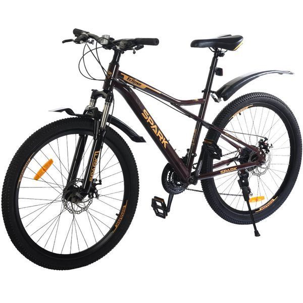 Гірський велосипед SPARK ECLIPSE 26", сталева рама 15", 21 швидкість, коричневий 239235 фото