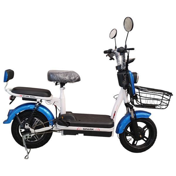 Велосипед з електромотором SPARK ZIPPY 14", 48V 400W 12Ah, швидкість до 25 км/год, синій 246439 фото