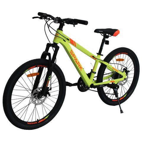Гірський велосипед SPARK FLEX 24" алюмінієва рама 12" 21 швидкість, Жовтий 238394 фото