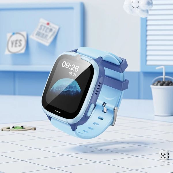 Дитячий смарт-годинник Hoco Y106 4G 1,83" відеодзвінки GPS, Wi-Fi, водозахист IPX7 Синій SW235 фото