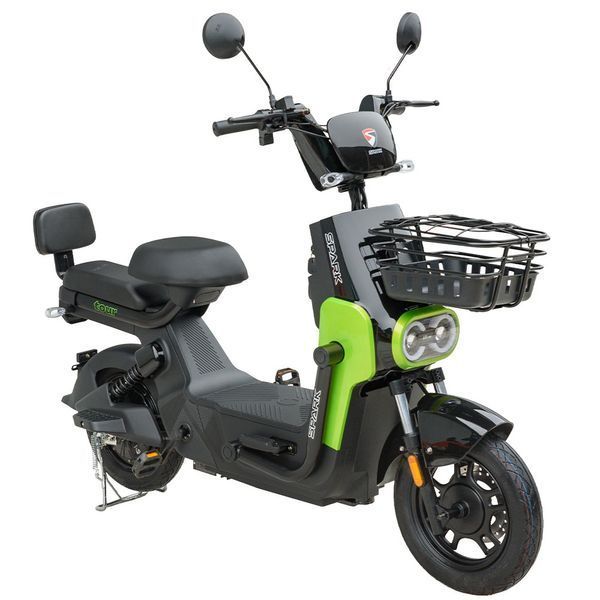 Електровелосипед SPARK TOUR 14" 60V/500W/20Ah, максимальна швидкість 45 км/год, подвійна амортизація, Зелений 227066 фото