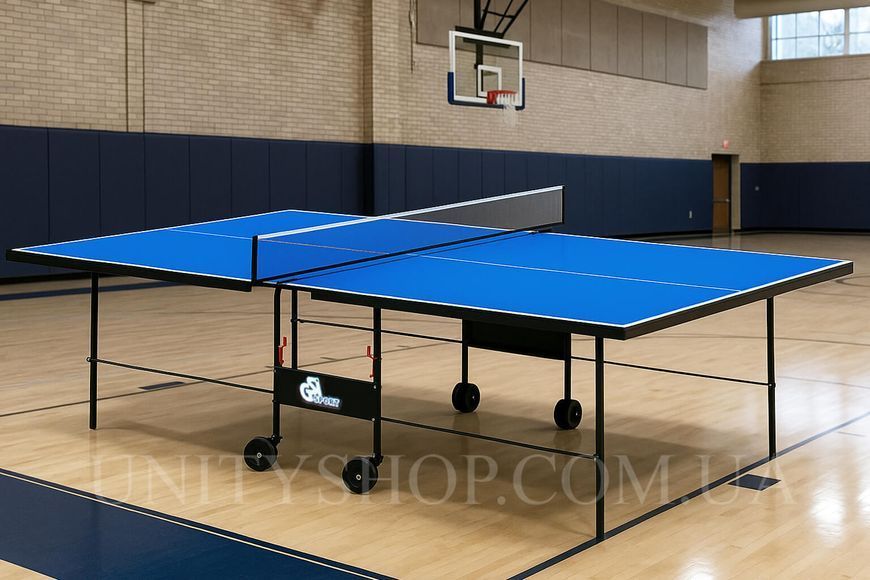 Тенісний стіл GSI Sport Athletic Premium для приміщень складаний Синій Gk-3.18 фото