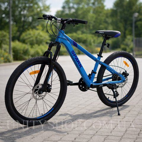 Гірський велосипед SPARK FLEX 24" алюмінієва рама 12" 21 швидкість, Синій 238395 фото