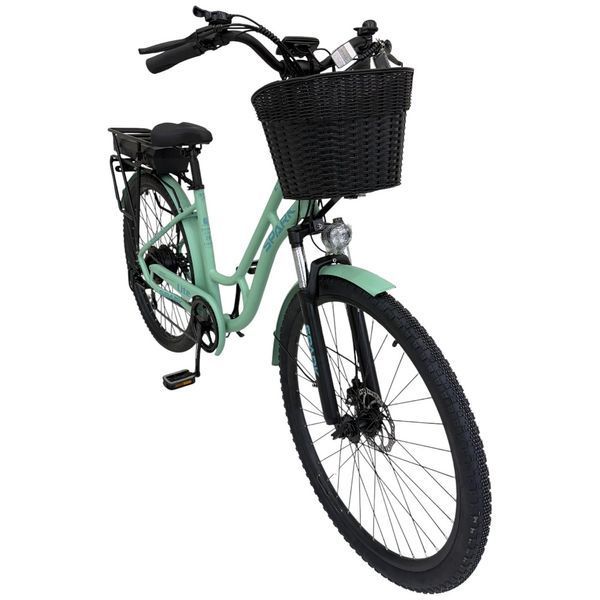 Електровелосипед SPARK E-CITY LITE 28" 48V/500W/12.8Ah, алюмінієва рама 18", до 35 км/год, м&rsquo;ятний 218743 фото