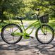 Міський велосипед SPARK CITY VISTA 26", сталева рама 17", 1 швидкість, багажник, кошик, крила, салатовий 240013 фото 1