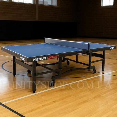 Тенісний стіл Stiga Premium Compact 25 мм, ITTF, складаний, для приміщень, Синій 931475 фото