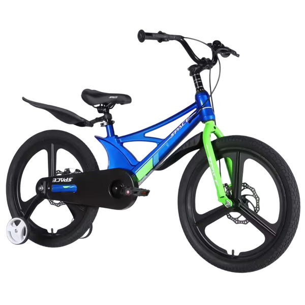 Дитячий велосипед SPACE KID STAR DD 20", магнієва рама 11", синій з зеленим OPS-SK-20-048 фото