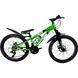 Гірський велосипед CrossBike Rockfire 26", сталева рама 13", 21 швидкість, зелений 26СTS-006484 фото 2