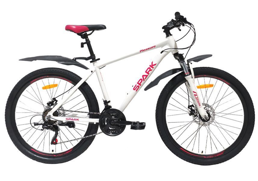 Велосипед гірський SPARK PLEASURE 26" 21 швидкість, алюмінієва рама 17", Білий 222954 фото