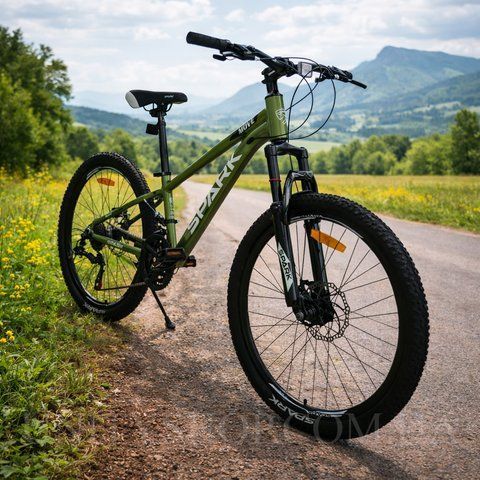 Гірський підлітковий велосипед SPARK MOVE 24", алюмінієва рама 11", 21 швидкість, темно-зелений 239968 фото