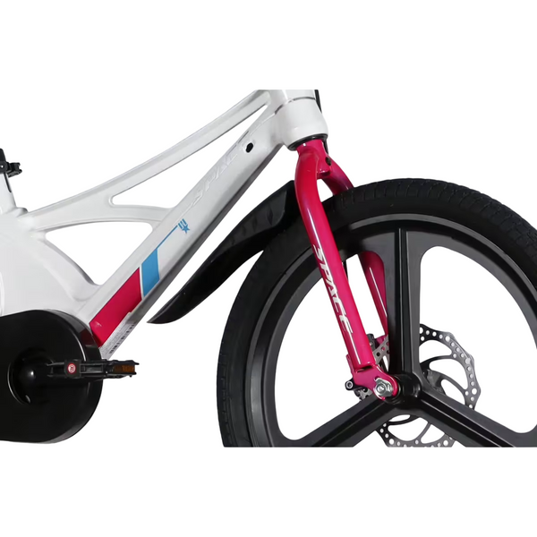 Дитячий велосипед SPACE KID STAR DD 20", магнієва рама 11", білий з рожевим OPS-SK-20-046 фото