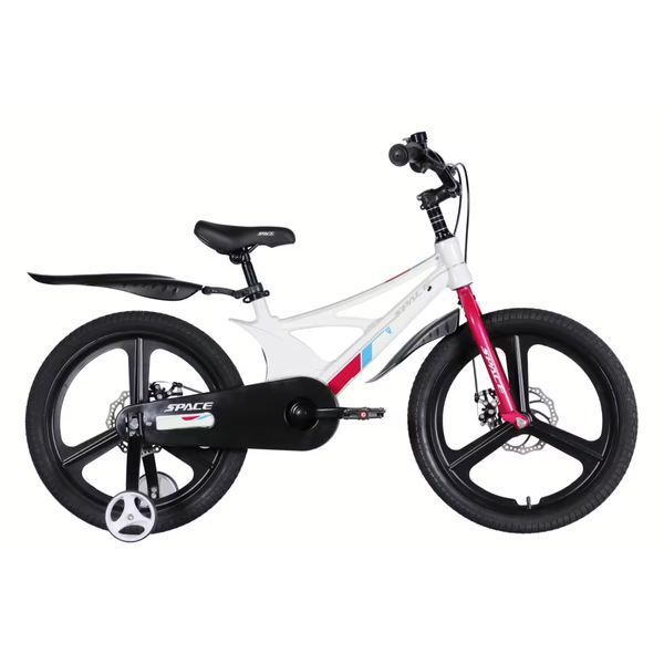 Дитячий велосипед SPACE KID STAR DD 20", магнієва рама 11", білий з рожевим OPS-SK-20-046 фото