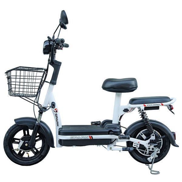 Велосипед з електромотором SPARK COMPACT 14", 48V 400W 12Ah, швидкість до 25 км/г, Чорний COMPACT3 фото