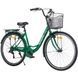 Міський велосипед SPARK CITY CELINE 28", алюмінієва рама 18", 7 швидкостей, кошик, багажник, зелений 239982 фото 3