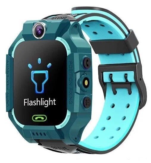 Дитячий смарт-годинник Smart Watch Q19 з GPS, SOS, SIM-карткою, камерою та ліхтариком Блакитний SW062 фото