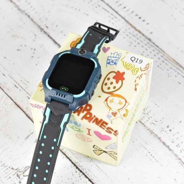 Дитячий смарт-годинник Smart Watch Q19 з GPS, SOS, SIM-карткою, камерою та ліхтариком Блакитний SW062 фото