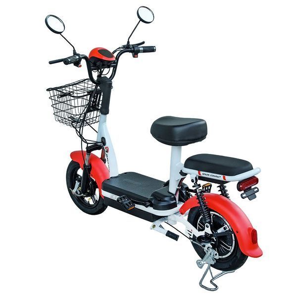 Велосипед з електромотором SPARK COMPACT 14", 48V 400W 12Ah, швидкість до 25 км/г, Червоний COMPACT1 фото