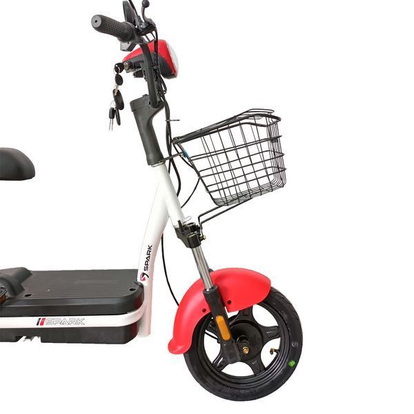 Велосипед з електромотором SPARK COMPACT 14", 48V 400W 12Ah, швидкість до 25 км/г, Червоний COMPACT1 фото