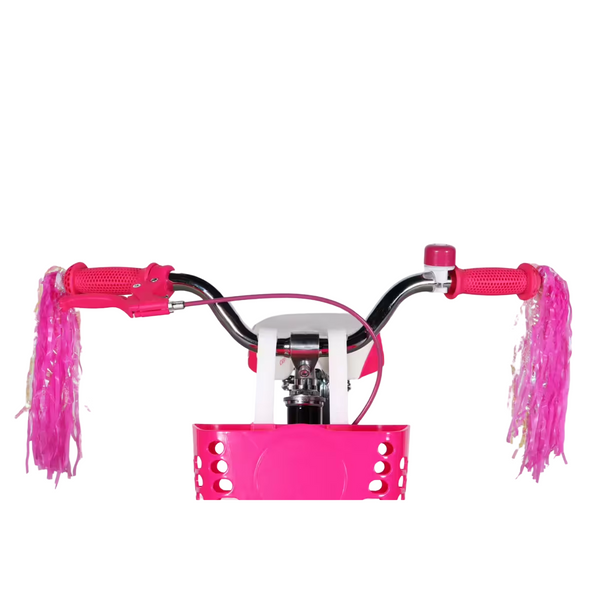 Дитячий велосипед Formula Kid CREAM 16", алюмінієва рама 8,5", чорний з рожевим OPS-FRK-16-248 фото