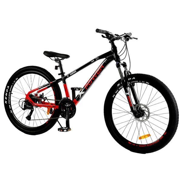 Гірський велосипед CORSO X-POWER 26", алюмінієва рама 13", 24 швидкості, чорно-червоний 072-212 фото
