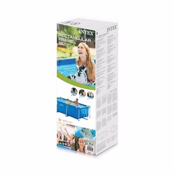 Каркасний басейн Intex 28270, 220x150x60 см, прямокутний, 1662 л, сімейний 28270 фото