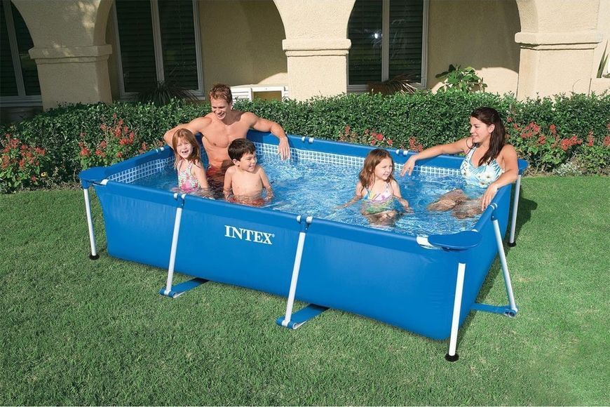 Каркасний басейн Intex 28270, 220x150x60 см, прямокутний, 1662 л, сімейний 28270 фото