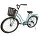 Міський велосипед SPARK CITY AURA 26", сталева рама 17", 1 швидкість, кошик, багажник, м'ятний 240005 фото 2