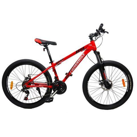 Гірський велосипед Crossbike Everest 24", алюмінієва рама 12.5", 21 швидкість, дискові гальма, червоний 24CJPr-004415 фото