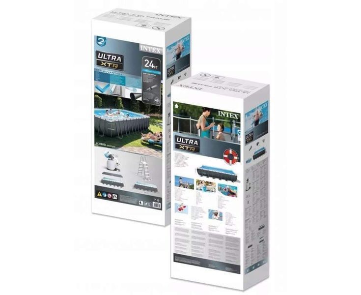 Каркасний басейн Intex Ultra XTR 732&times;366&times;132 см 26364 з піщаним фільтром, тентом, підстилкою і сходами 26364 фото