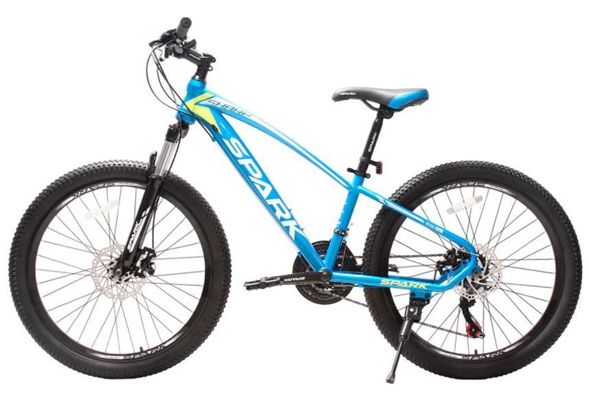 Велосипед гірський SPARK SHARP JR 24", сталева рама 12", 21 швидкість, Блакитний 224697 фото