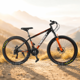 Гірський велосипед CORSO ENERGY 26", сталева рама 13", 21 швидкість, чорно-помаранчевий 072-249 фото