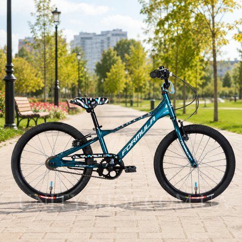 Дитячий велосипед Formula Kid SLIM 20", алюмінієва рама 10", синій OPS-FRK-20-258 фото